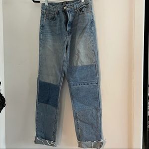 Patch-work Denim Jeans